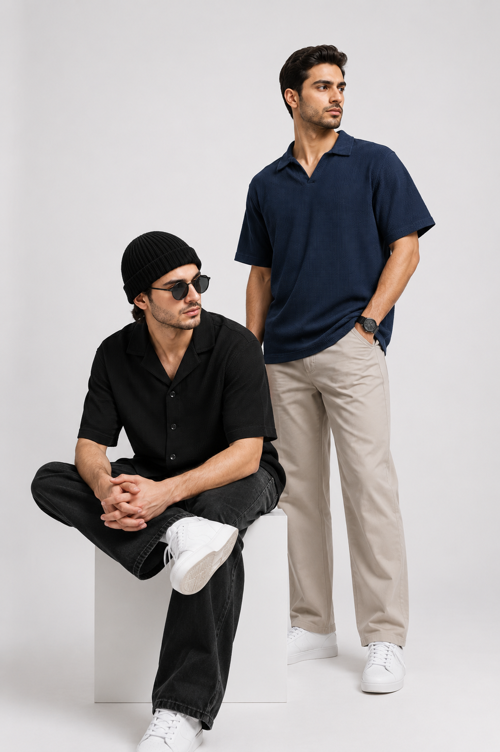 Old Money Duo (Polo + Cuban Shirt — Choose Color)